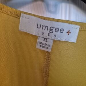 Umgee Mustard Yellow Blouse XL